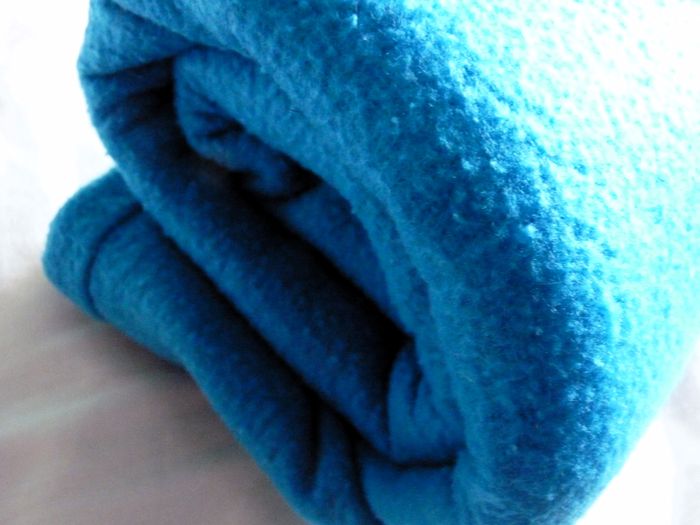 Couverture polaire Bebe Confort enfant plaid puericulture bleu TBE
