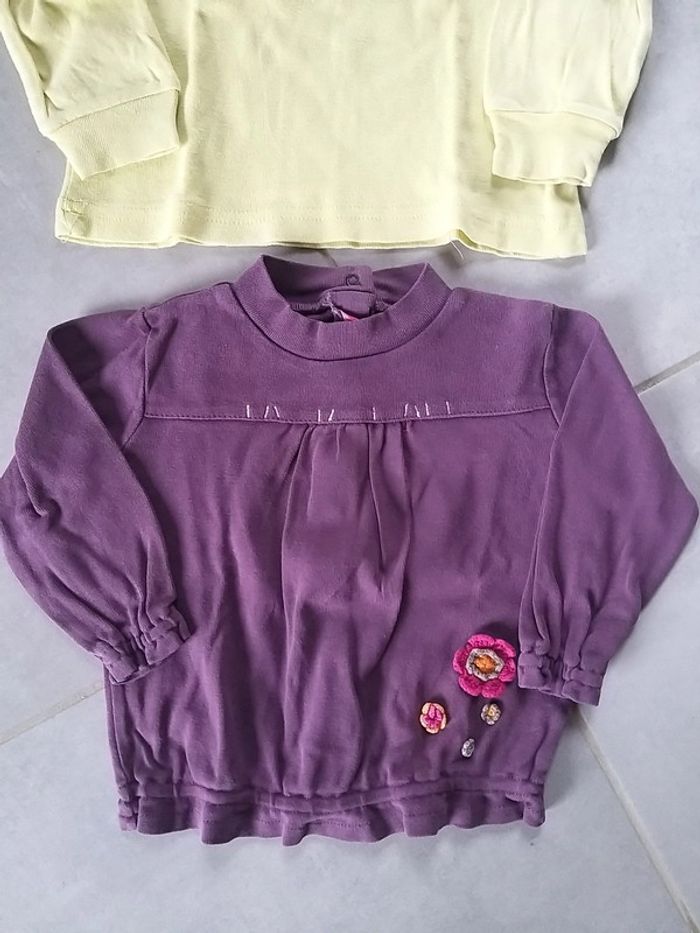 Lot de 2 t-shirts manches longues en 18 mois - photo numéro 3