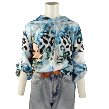 Long chemisier oversized Mickey Fantaisie - Made in Italy - S estimé A1189