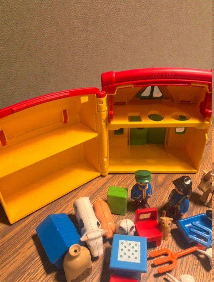 Playmobil 1 2 3 la ferme transportable - photo numéro 2