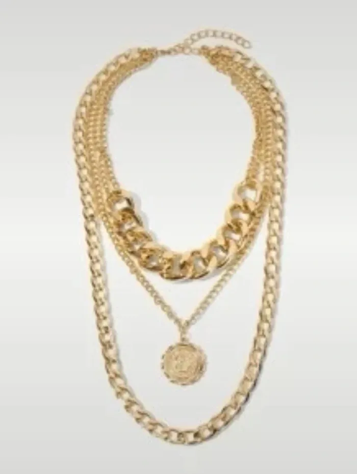 Collier doré shein neuf