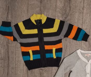 Gilet multicolore garçon 12 mois