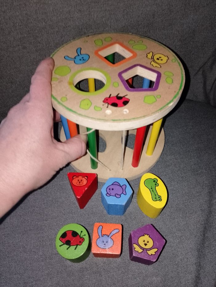 Trieur De Formes à poser où à rouler en bois complet - photo numéro 7