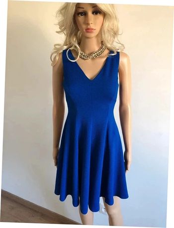 Robe bleue sans manches La Halle taille 36 jamais portée