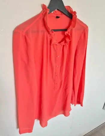 Chemisier corail stile Benetton taille 42 