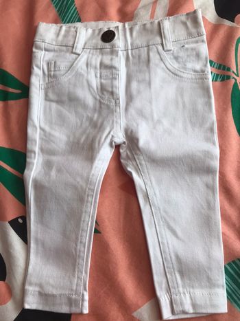 Jeans blanc 6 mois