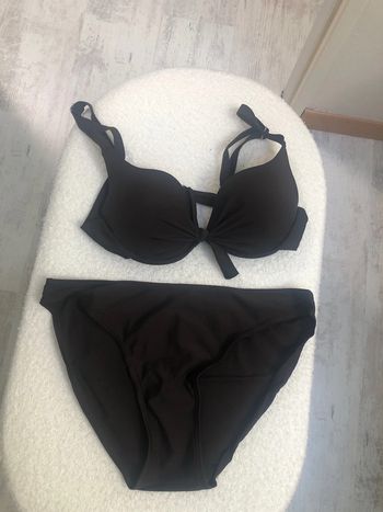 Maillot de bain 2 pièces marron taille 36