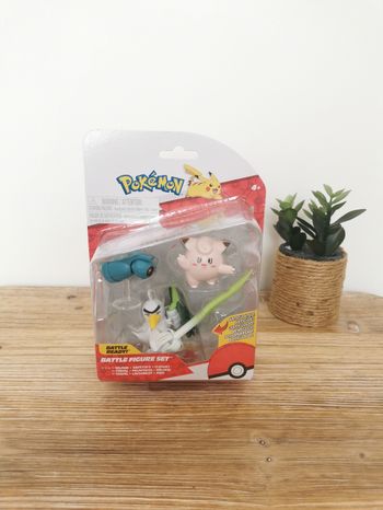 Set 3 Figurines articulées Battle Ready Terhal Palarticho Mélofée Pokémon