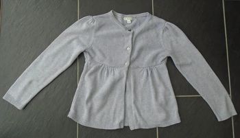 Joli gilet gris fille 8 ans (126 cm) Vertbaudet