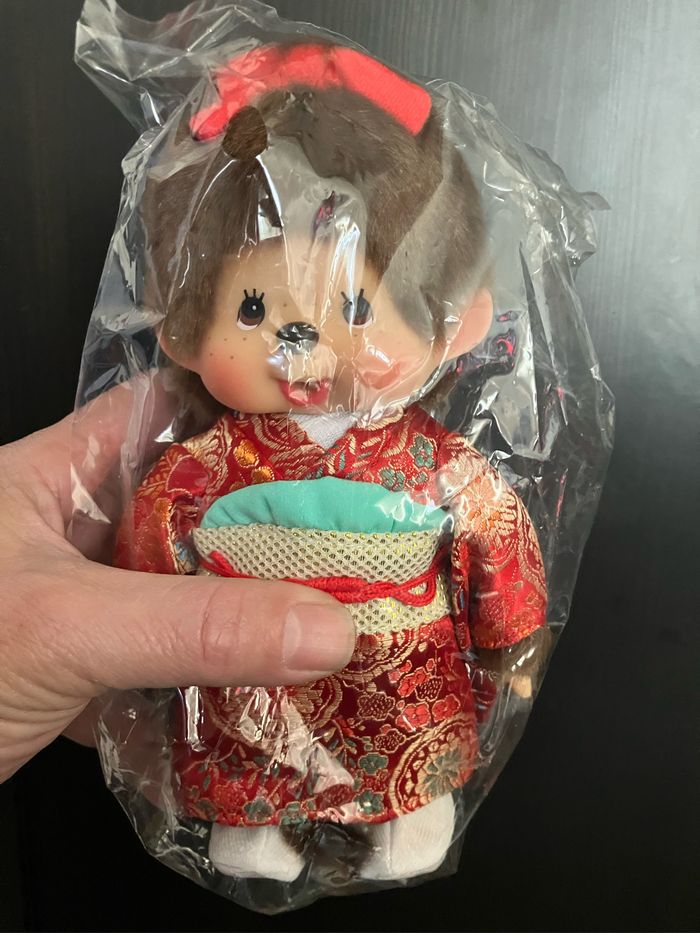 Monchhichi - Sekiguchi - Fille en Kimono traditionnel - 18 cm - Rare - Neuf - Sous blister - photo numéro 4