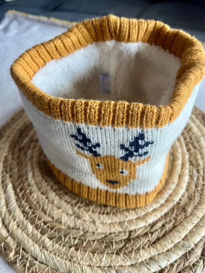 Tour de cou + moufles taille 9-12 mois - photo numéro 5