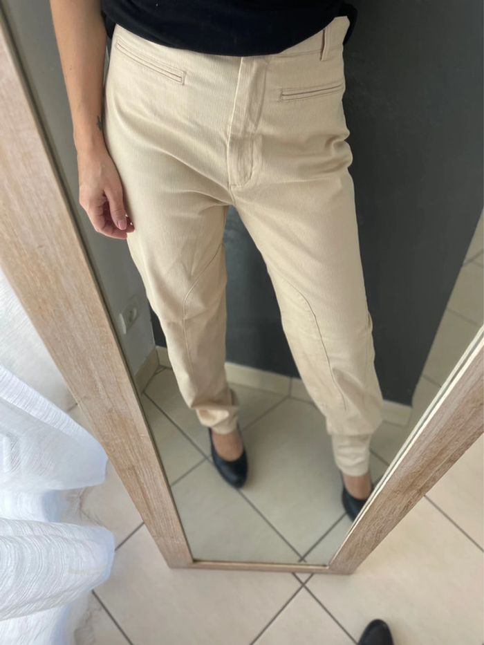 Pantalon beige cyrillus - photo numéro 3