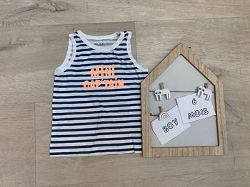 Débardeur rayée bleu