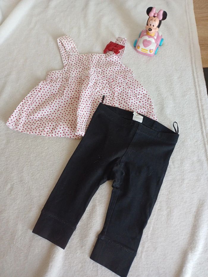 Ensemble legging et tunique 6 mois H&M