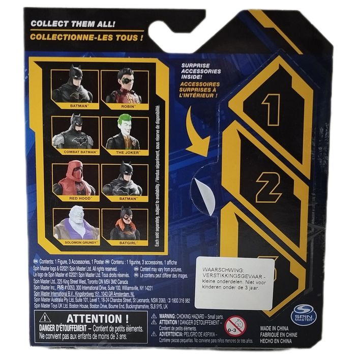 BATMAN - Figurine combat articulée 10cm + accessoires surprises - photo numéro 2