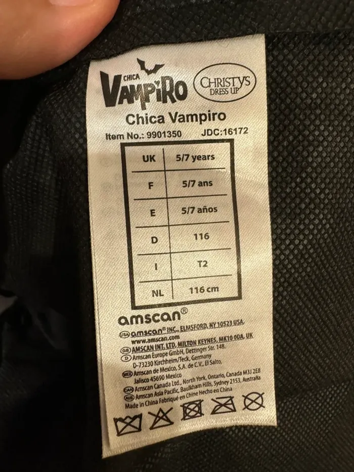 Déguisement chica vampiro - photo numéro 2