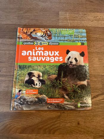 Livre Questions réponses Les animaux sauvages