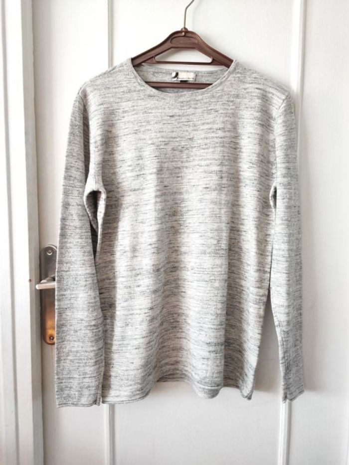 Pull col rond, pull fin basique