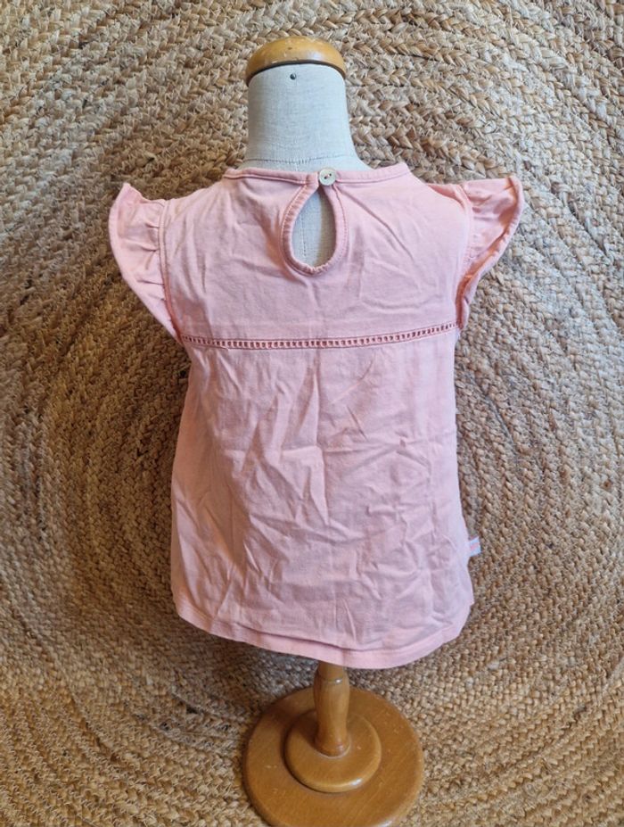 Jolie tee-shirt rose coquillage fille sergent major 4 ans - photo numéro 3