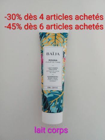Lait Corps Pailleté BAIJA - Moana (Fleur de Tiaré) neuf 100 ML