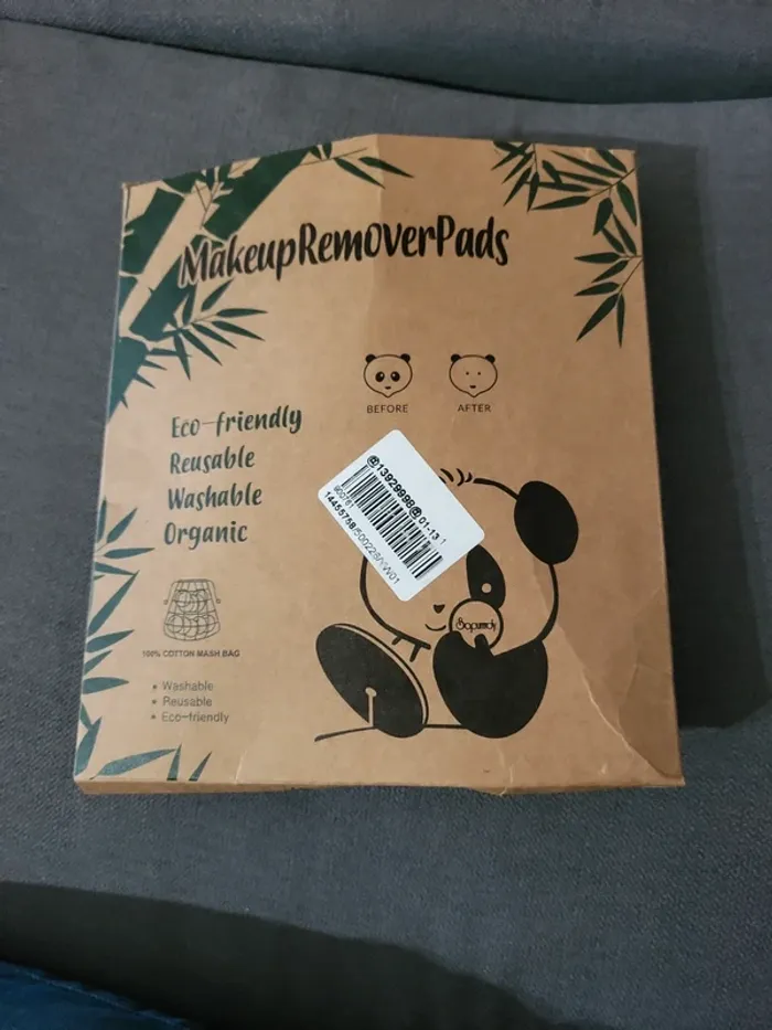 Lot de 16 Linguette démaquillant réutilisable