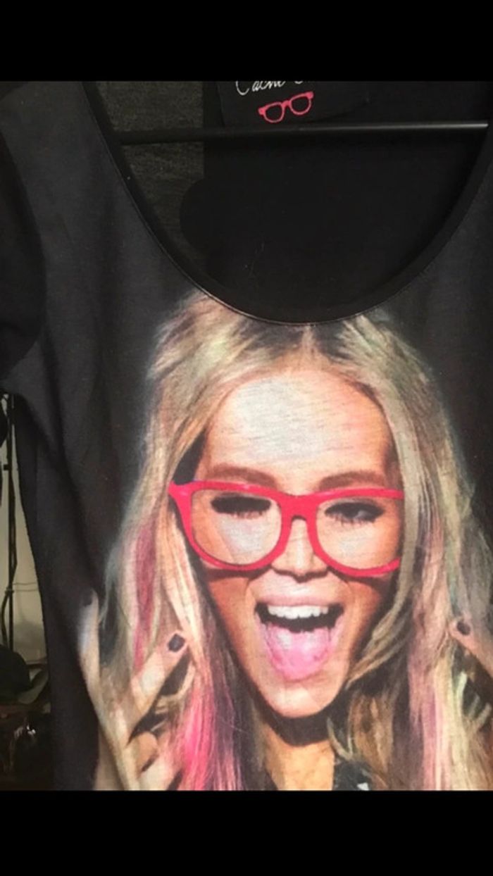 Teeshirt noir, manches longues, Cache cache , taille L - photo numéro 10