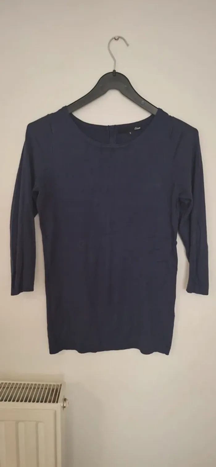 🌊 Haut Elam - Bleu Marine (Taille S)