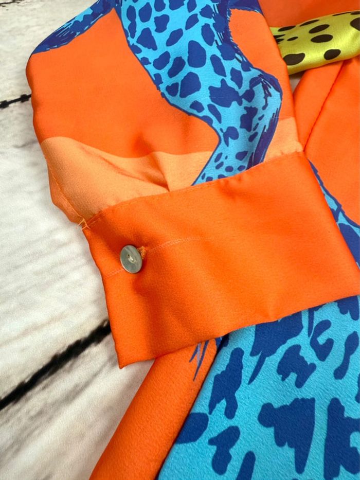 Chemise femme fluide et satinée léopard boutique italienne - photo numéro 13