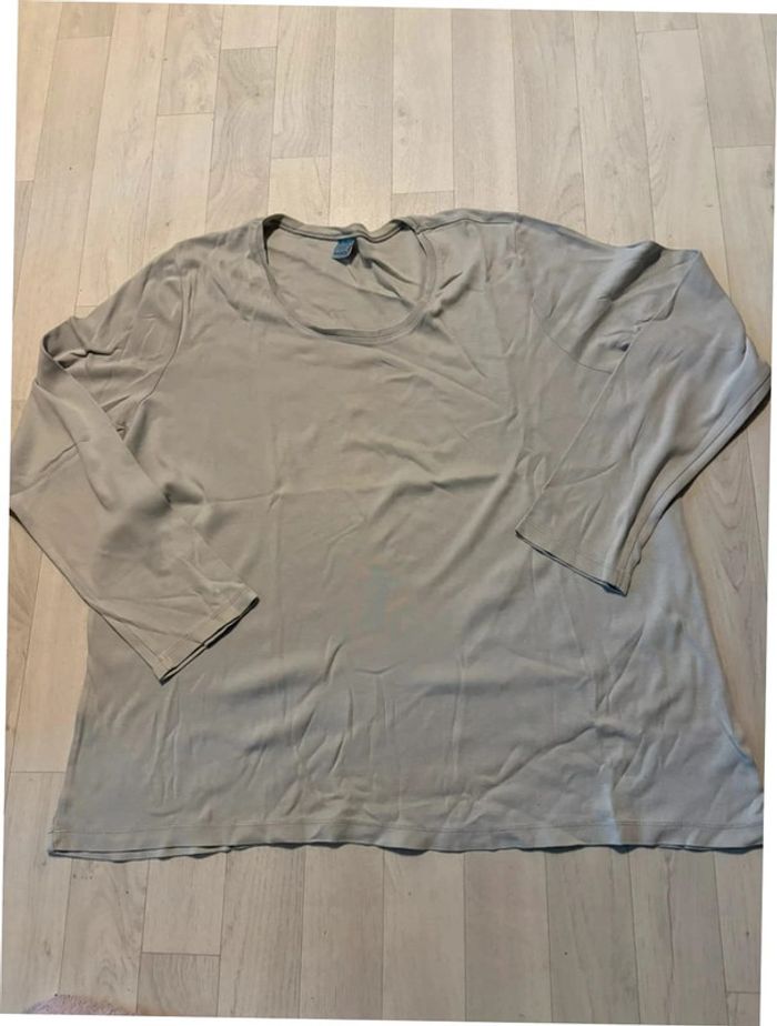 T-shirt gris clair manches longues XXL best basics