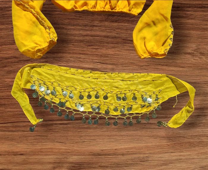 Lot de deux tenues Bollywood jaune - photo numéro 6
