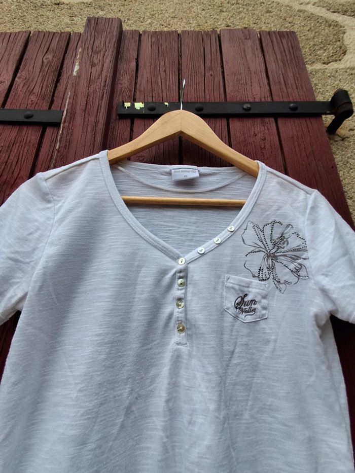 T shirt blanc Sun Valley taille M - photo numéro 2