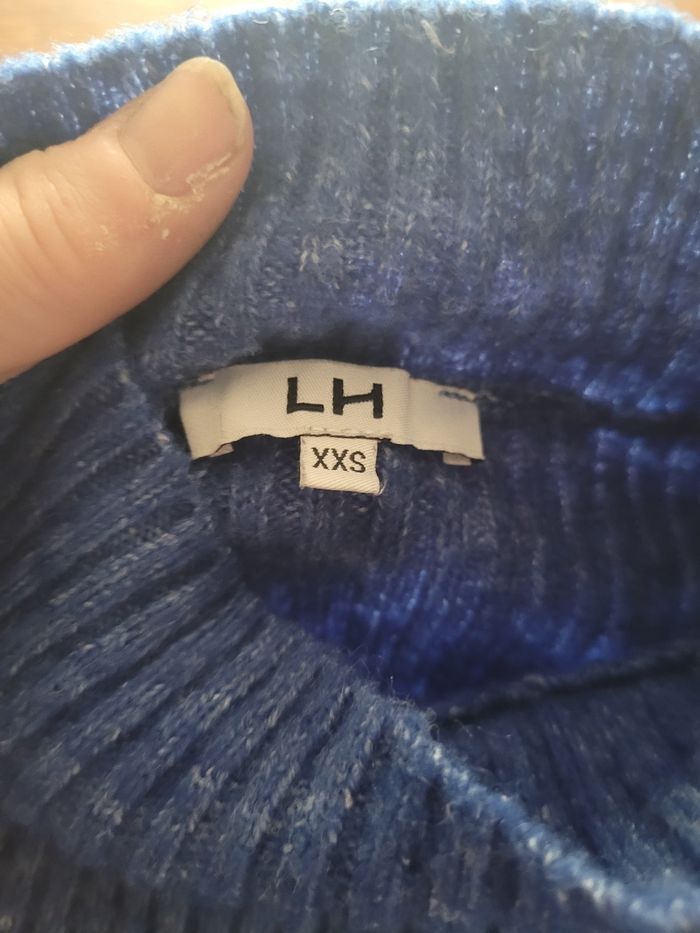 Pull bleu dur XXS la halle - photo numéro 2