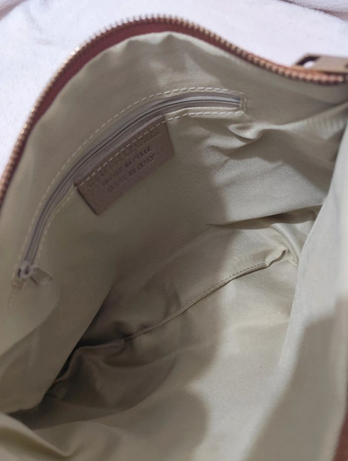 Sac à main bandoulière en croûte de cuir véritable - photo numéro 6