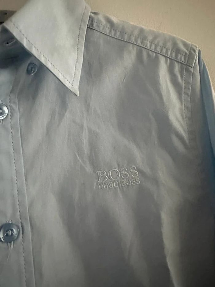 Chemise Hugo Boss 8 ans bleu ciel - photo numéro 2