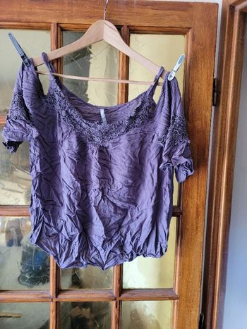 Blouse épaules n'est 42 blanche porte