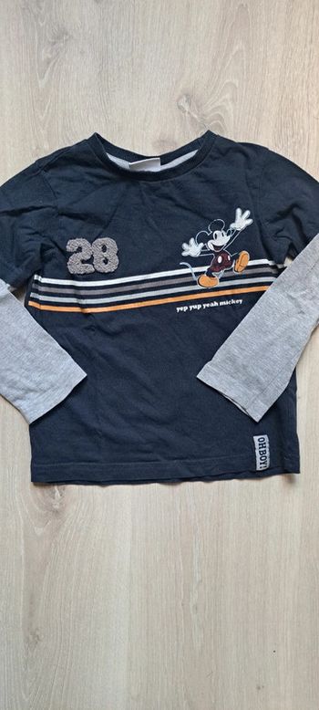 T shirt longues manches Mickey