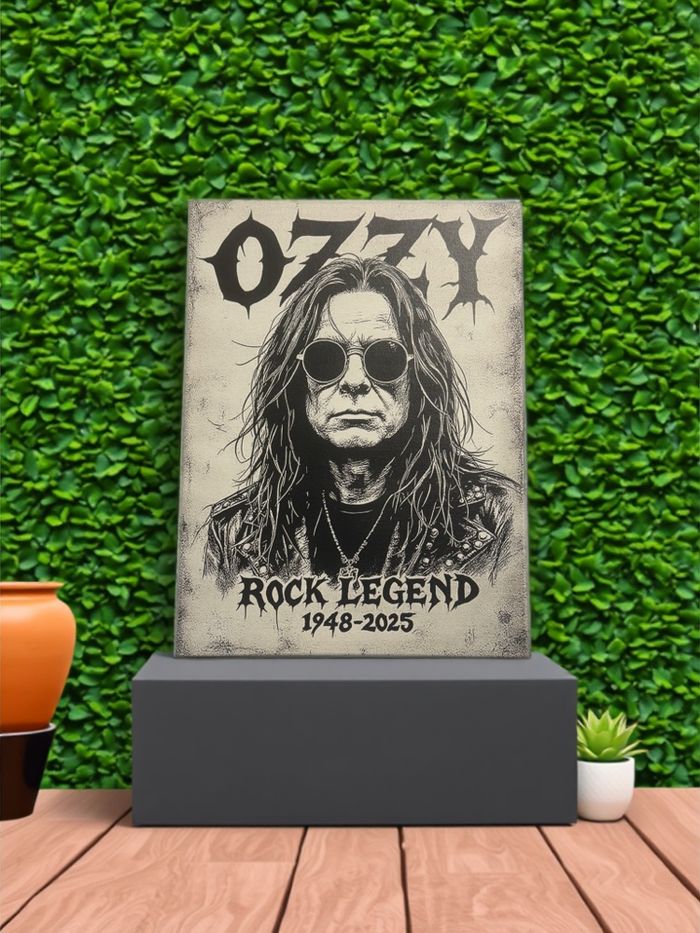 Tableau Ozzy Rock Legend toile 30x40 cm - photo numéro 4