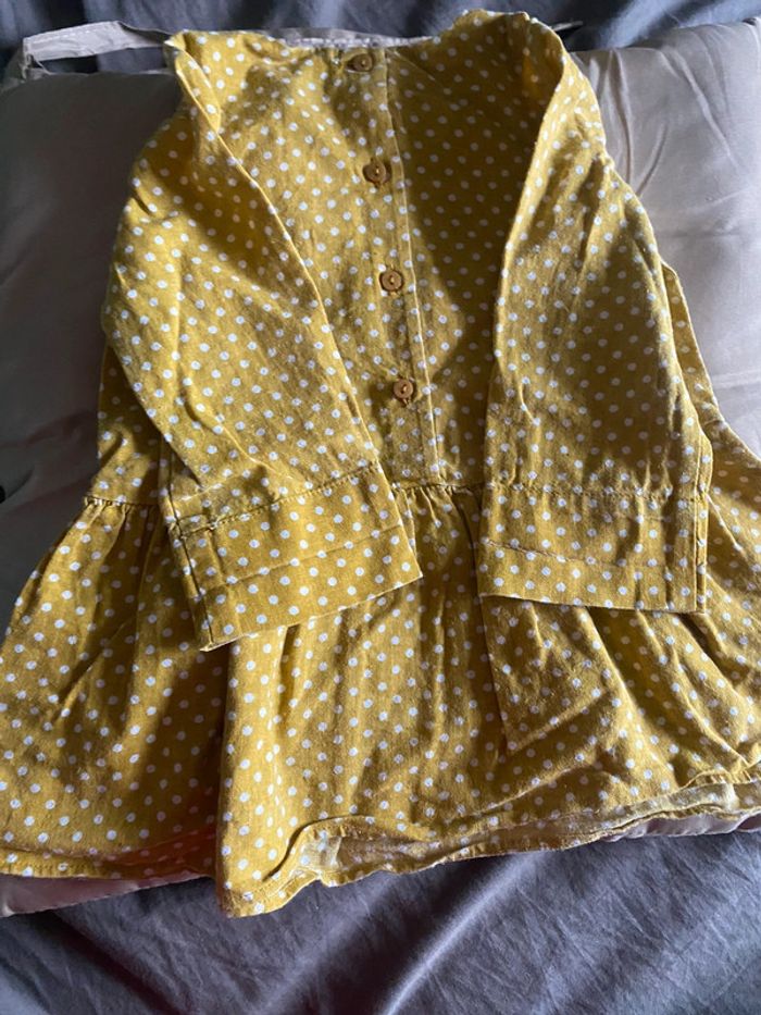 Robe à pois bébé Zara 6/9 mois - photo numéro 2