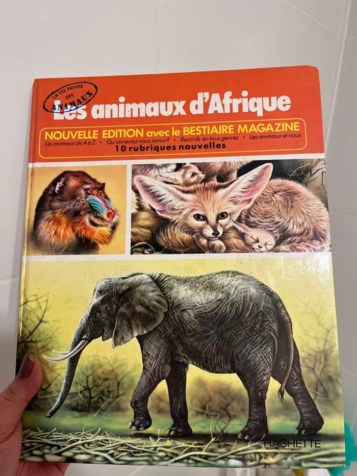 Livre les animaux d’Afrique