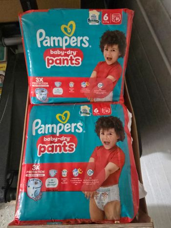 Couche pampers Pants T6 x2