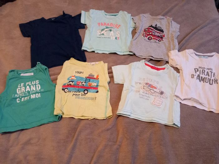 T-Shirts Manches Courtes Taille 6 mois