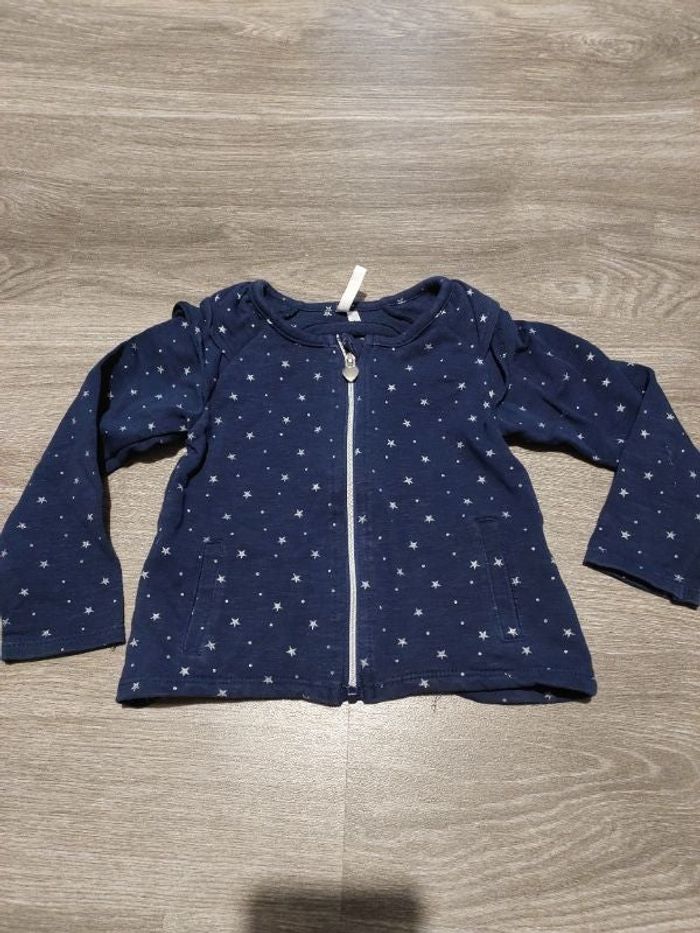 Sweat zippé bébé fille