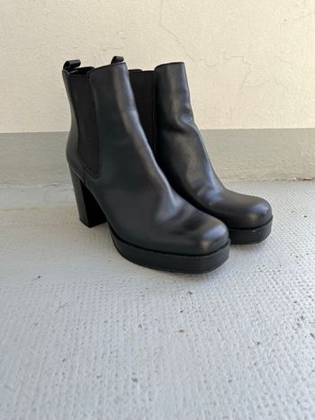 Bottines en cuir