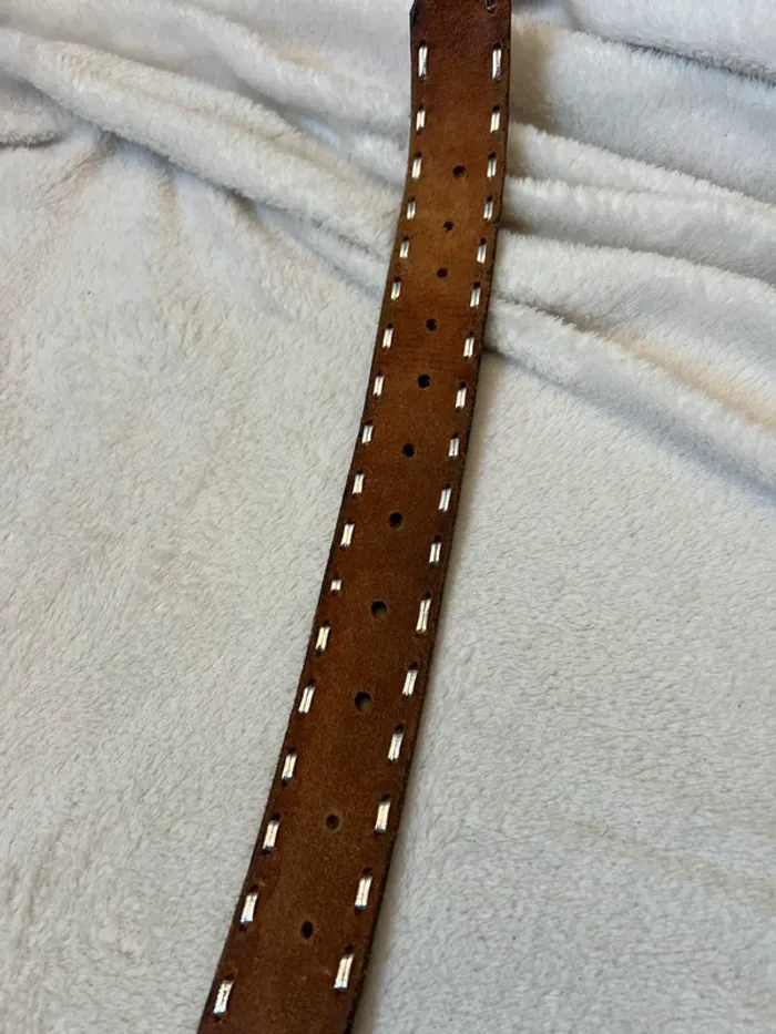 Ceinture cowboy 🤠 made in USA horses snakes leather - photo numéro 11