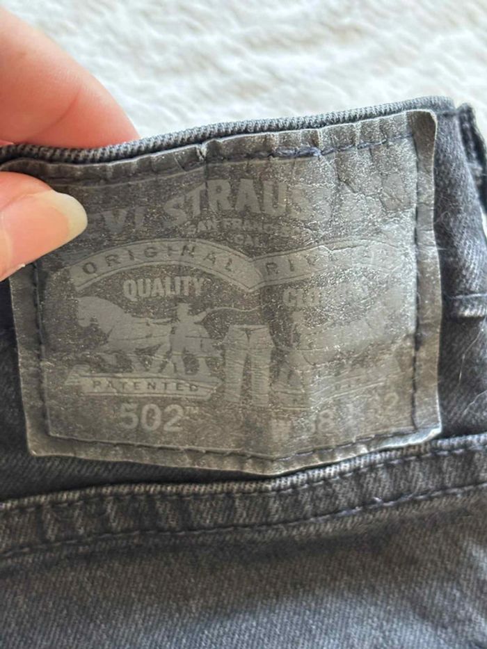 Jeans Levi’s homme 502 slim Taper W38 L32 XL/48 – Coupe fuselée noir - photo numéro 2