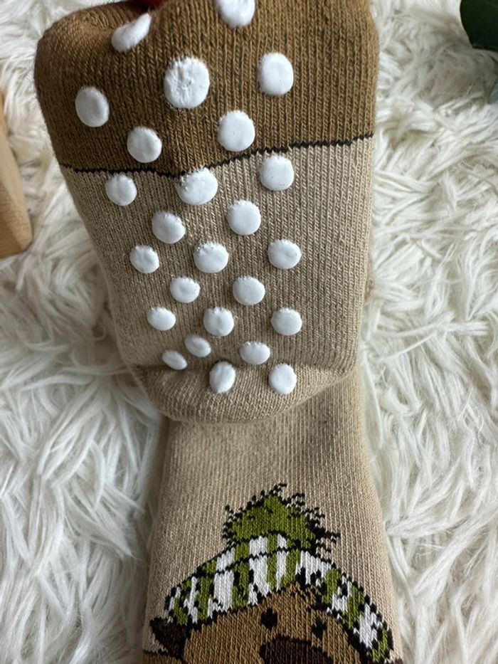 Paire de chaussettes antidérapantes 18-24 montagne marmotte - photo numéro 3