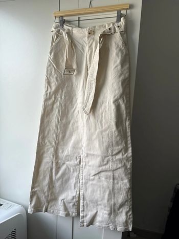 Pantalon large blanc femme