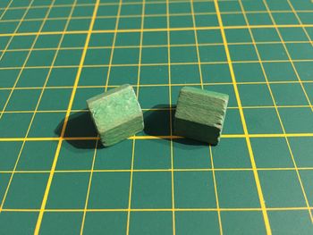 Lot x2 maisons en bois verte pièce détachée Monopoly Miro Parker company #A63