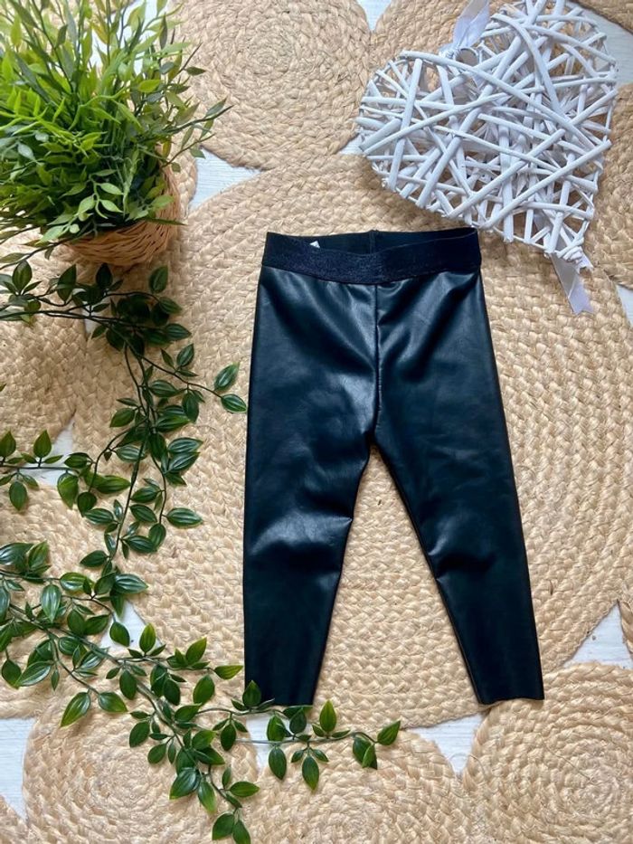 Pantalon simili cuir 18mois fille, Zeeman