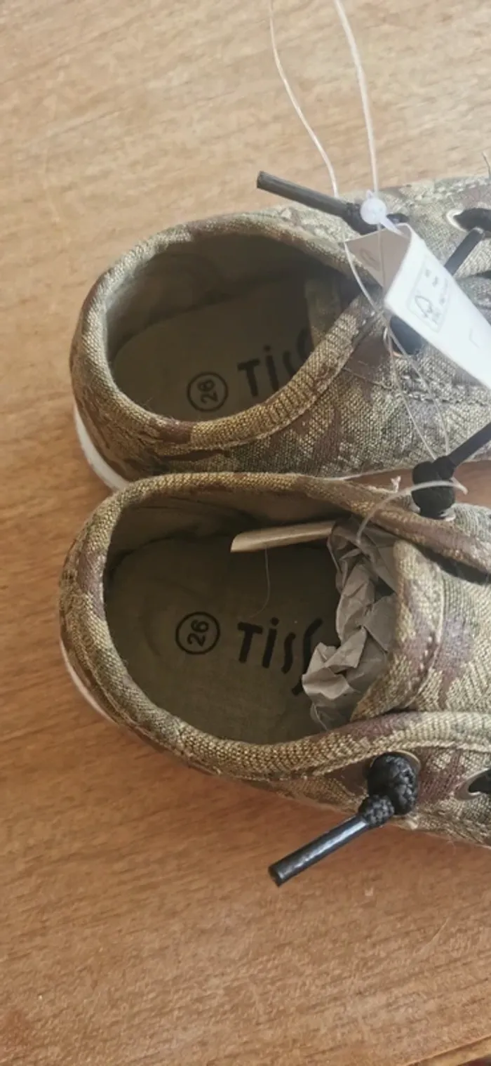 🌼Tennis Tissaia neuves pointure 26 – motif dinosaures fermeture élastique 🦕 - photo numéro 6